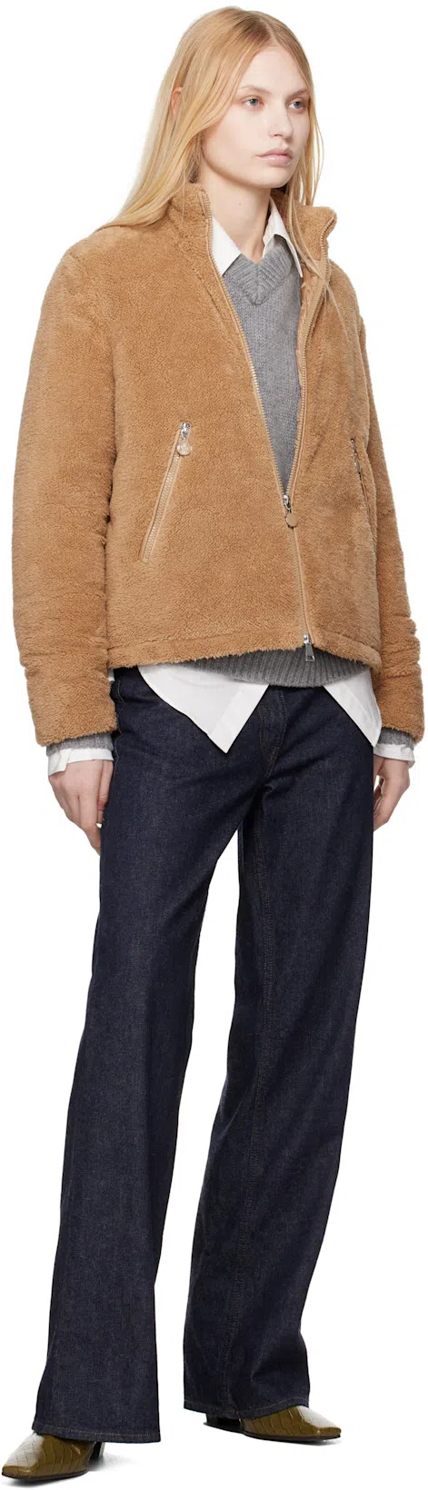 BOTTEGA VENETA Green Lewis Tall Boots In 3310 Olive Oil