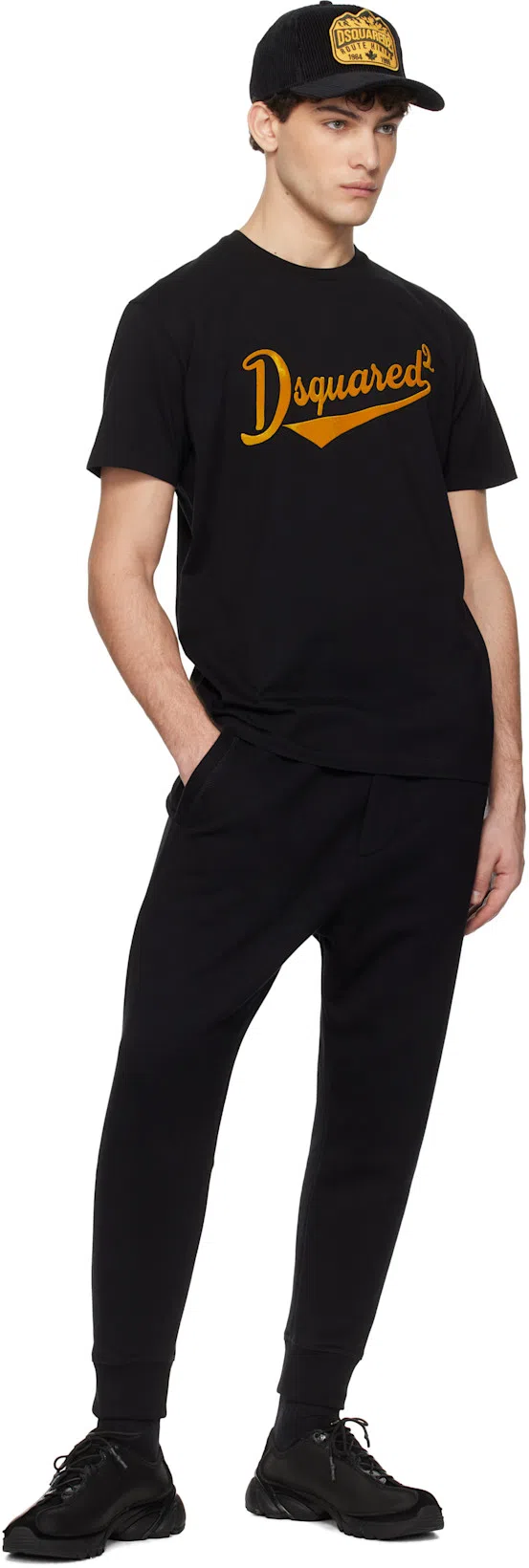 DSQUARED2 Logo-print T-shirt In Black