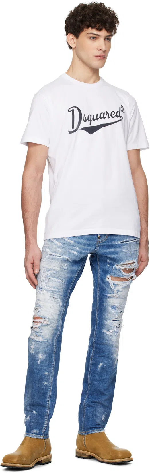 DSQUARED2 Cool Fit Cotton T-shirt In White