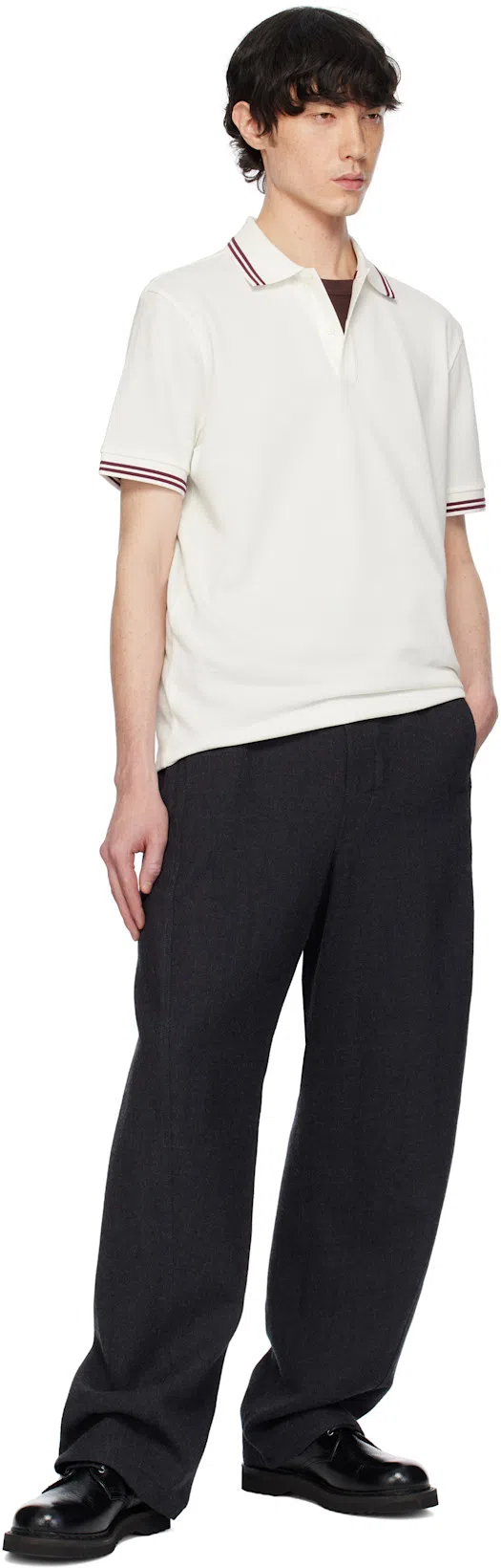 TOM FORD Cotton Blend Crew Neck T-shirt In Purple