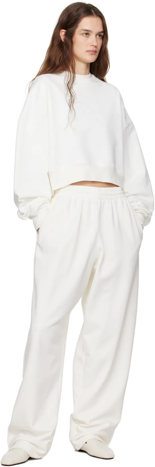 WARDROBE.NYC Gray Hailey Bieber Edition Hb Long Sleeve T-shirt In Grey Marl