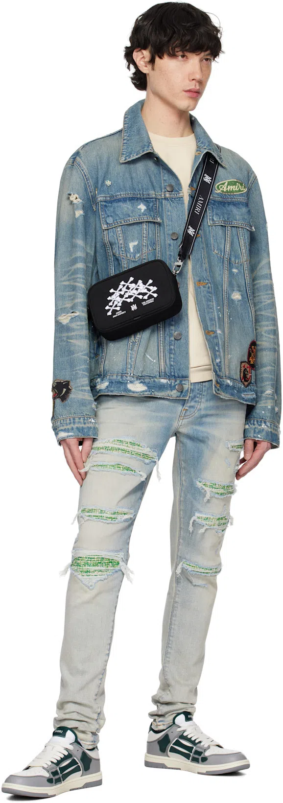 AMIRI Hollywood Oversized T-shirt In Neutral