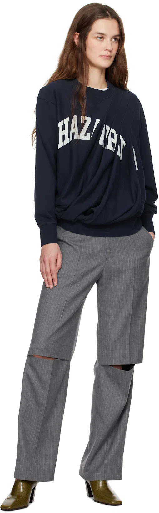 BOTTEGA VENETA Green Lewis Heels In 3310 Olive Oil