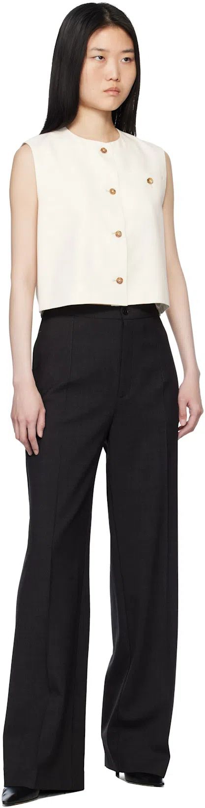 THE ROW Uxor Leather Pumps In Black