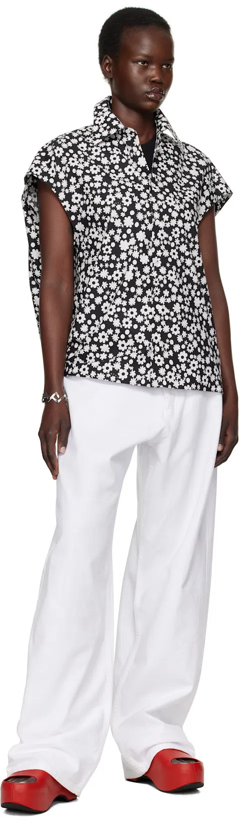 MARNI Chunky Clog Sabot With In Red