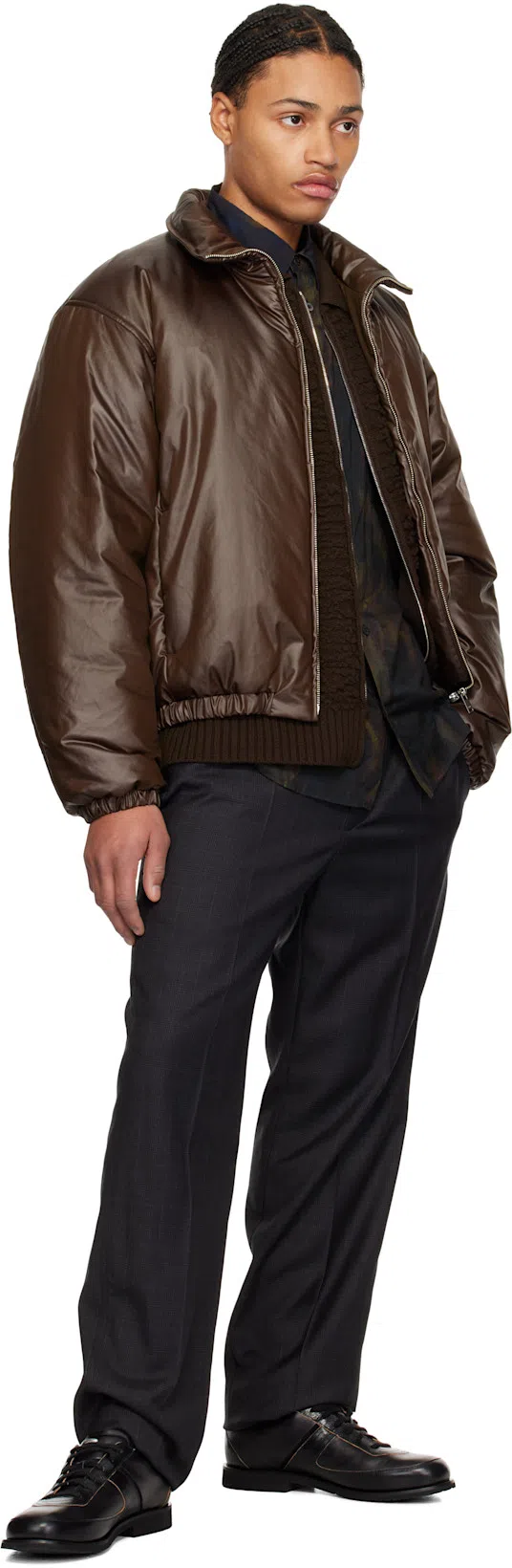 ISABEL MARANT Check-pattern Straight-leg Trousers In Grey