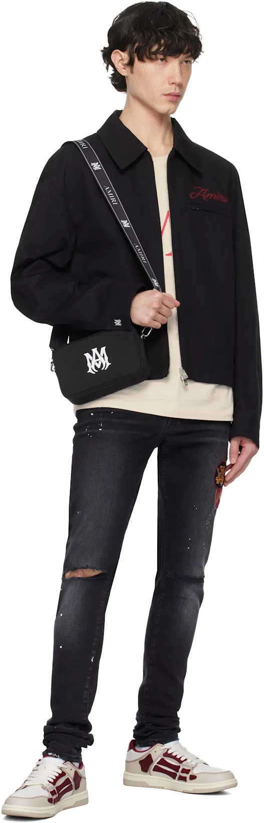 AMIRI Logo-print Cotton T-shirt In White