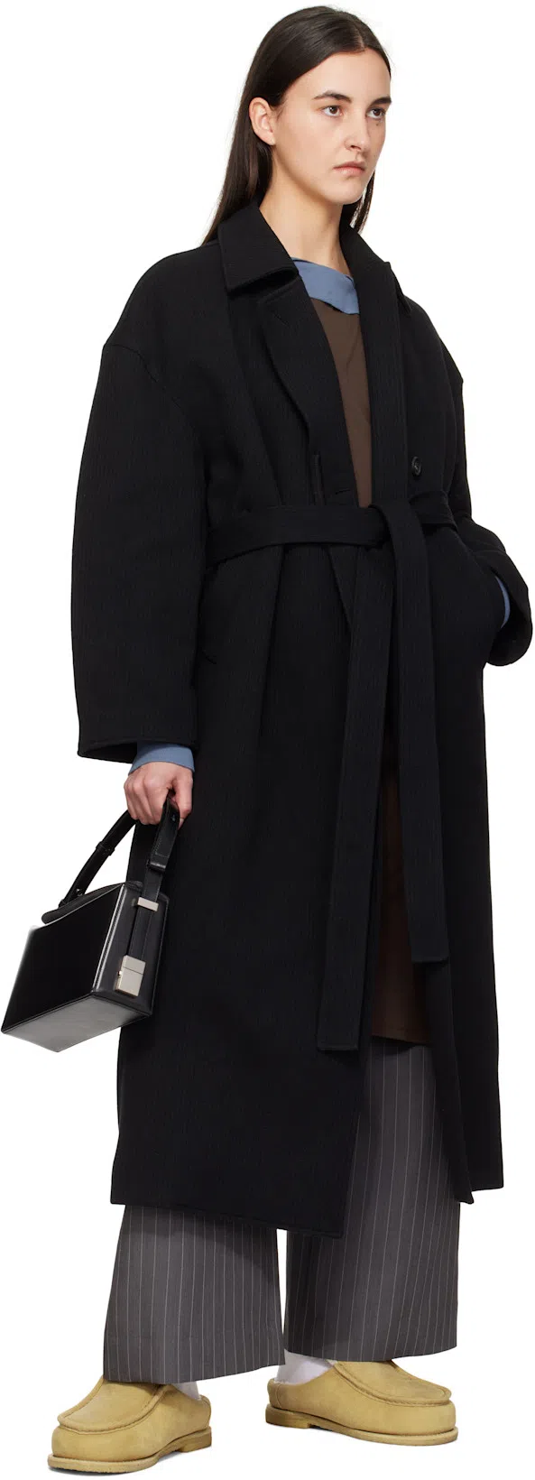 ACNE STUDIOS Deconstructed Trousers Grey Melange In 990 Grey Melange