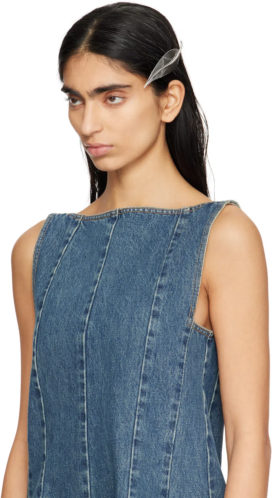 SOPHIE BUHAI Silver Leaf Barrette In Gold