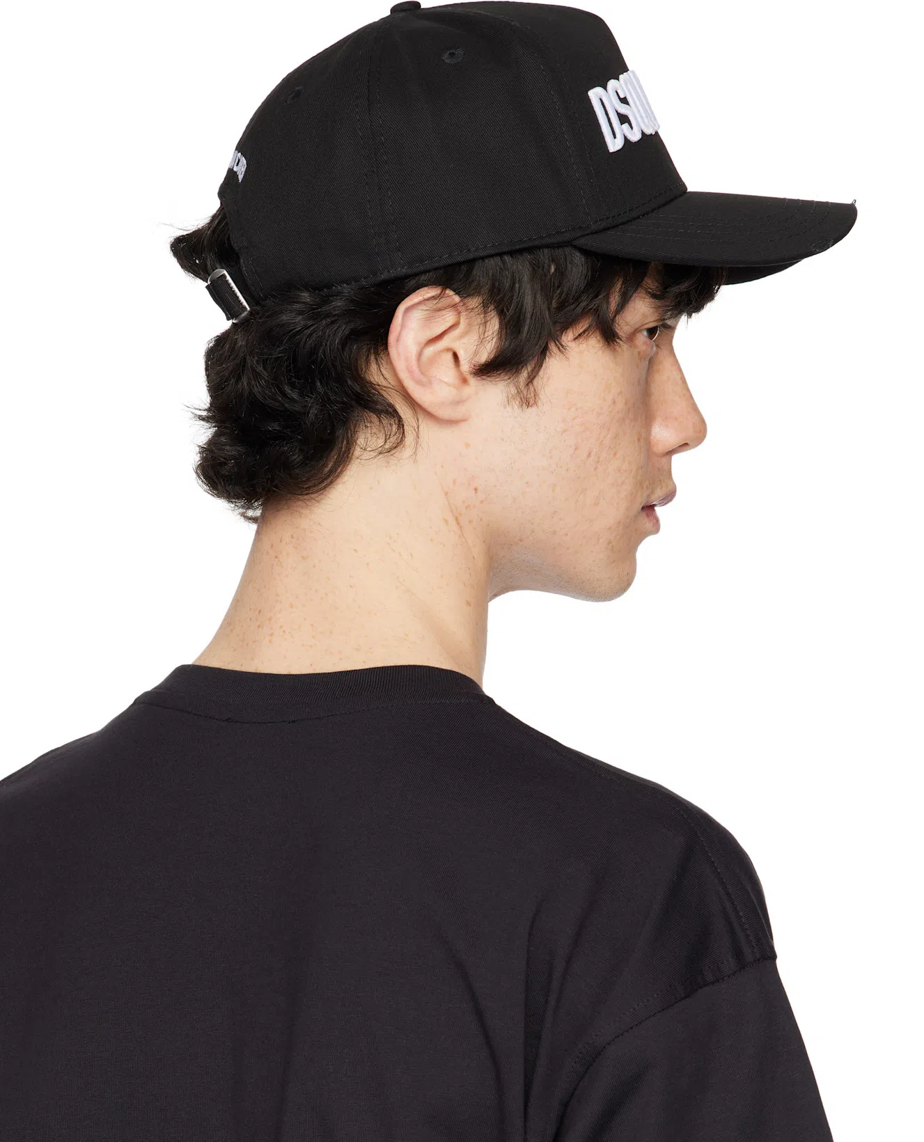 DIESEL Just' Black Crewneck T-shirt With Logo Detail In Cotton