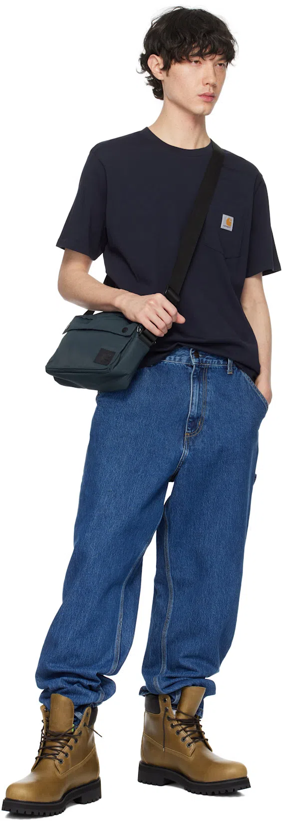 CARHARTT S/s Pocket T-shirt In Black