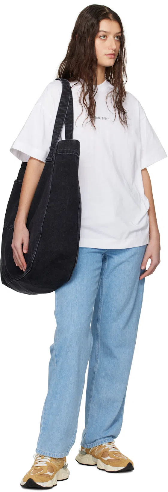 CARHARTT Brandon Cotton Denim Jeans In Light Blue