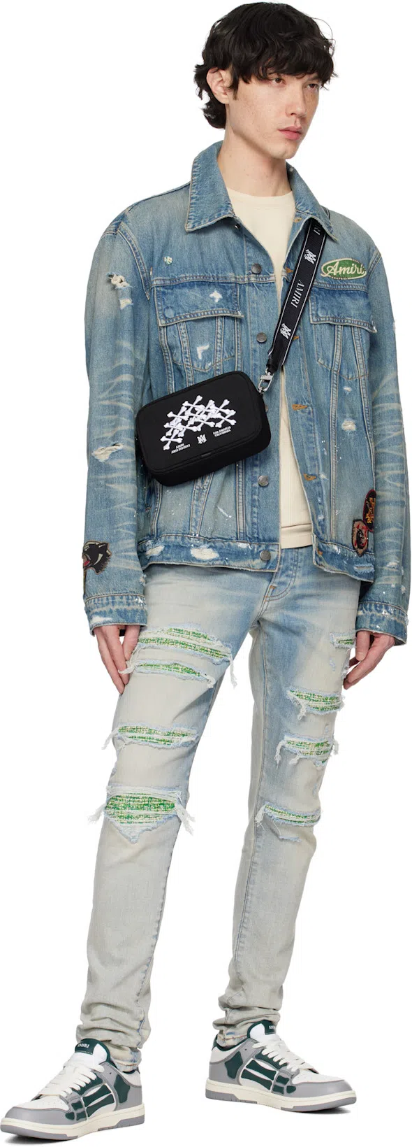 AMIRI Hollywood Oversized T-shirt In Neutral