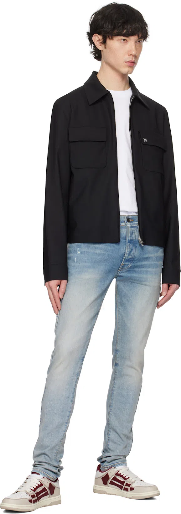 AMIRI "varsity Skel" Sneaker In Red