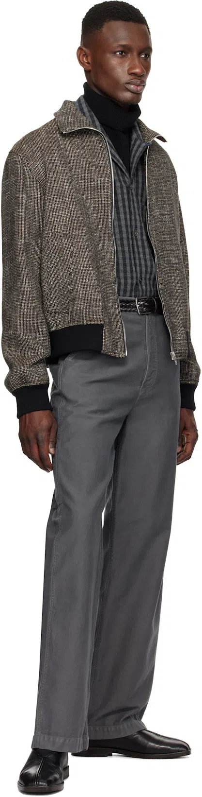 DRIES VAN NOTEN Gray Straight-leg Jeans In 802 Grey