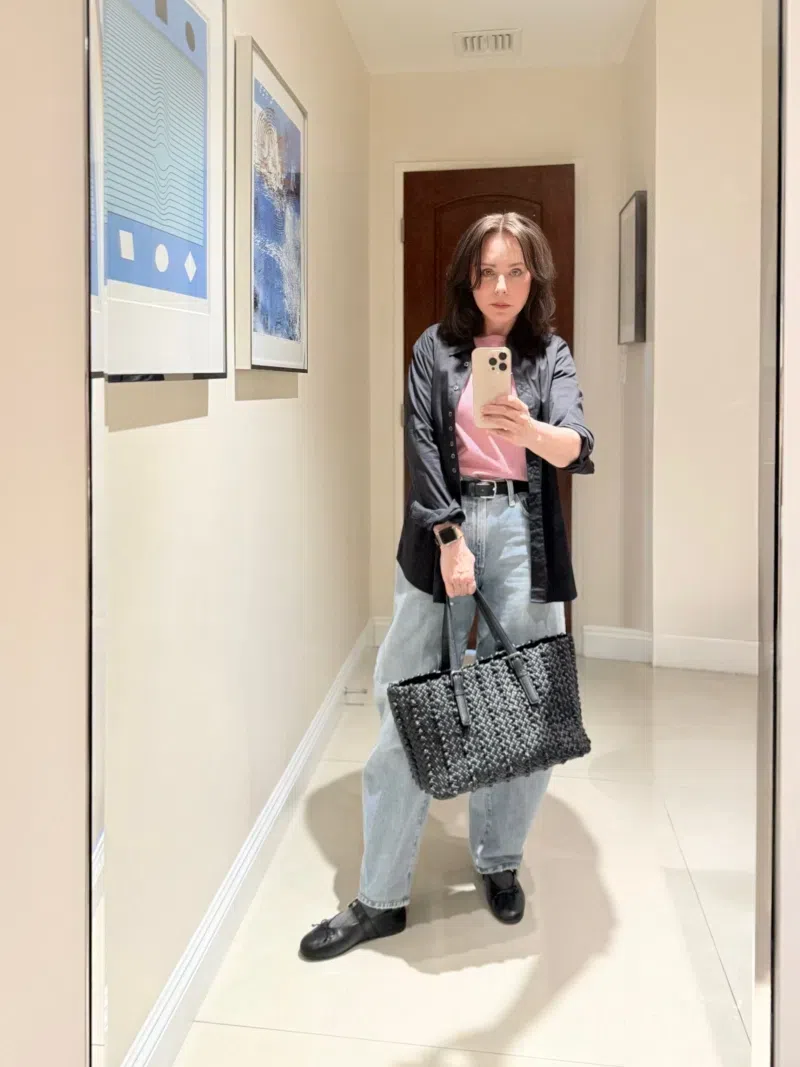 MIU MIU Leather Ballerinas With Bow Detail And Textured Finish In Black