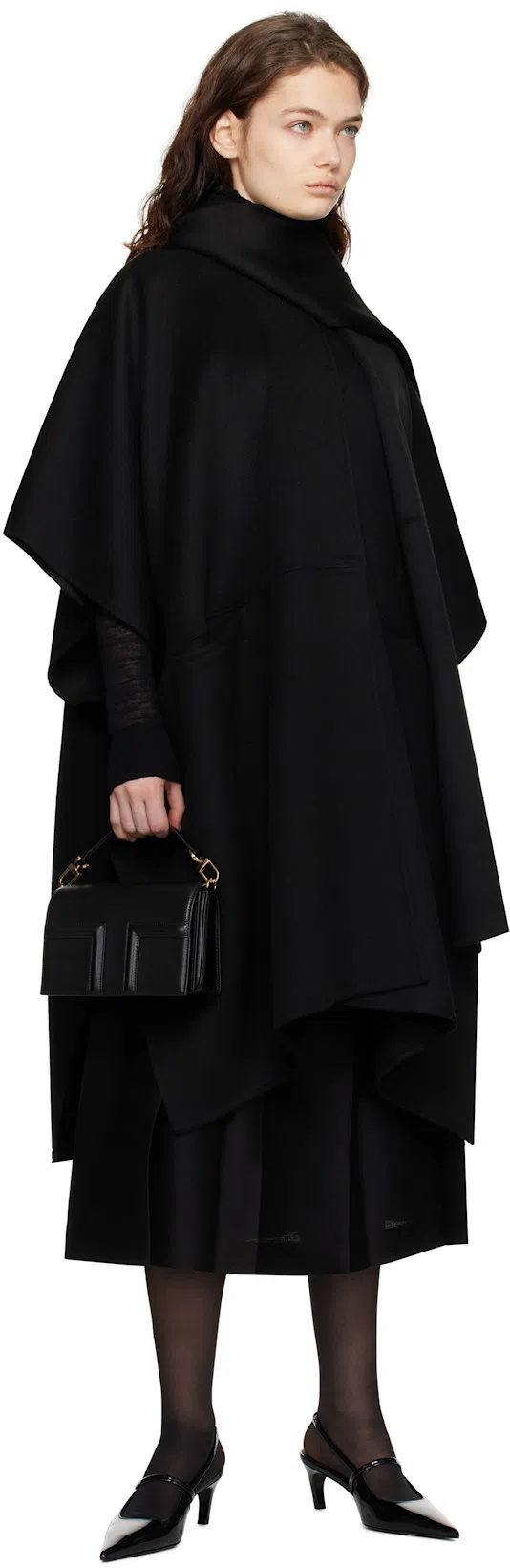 TOTÊME 'espera' Black U Neck Rib Tank Top