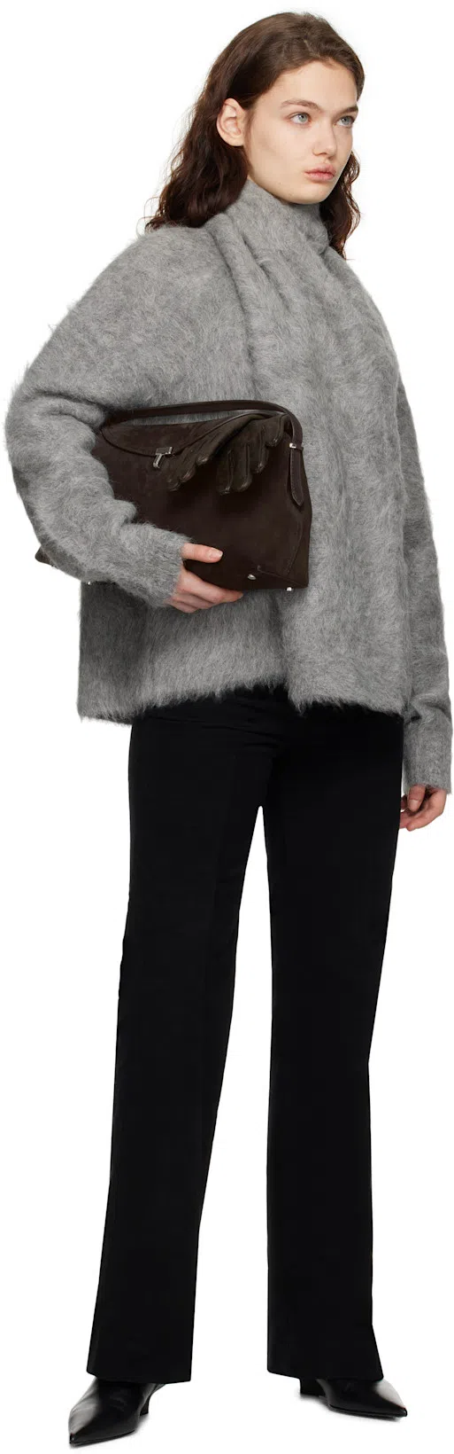 TOTÊME Sharp Leather Ankle Boots In Black