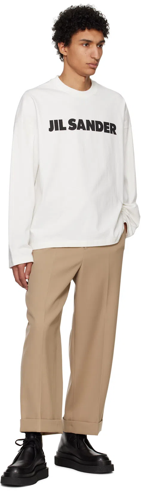 JIL SANDER Cotton T-shirt In White