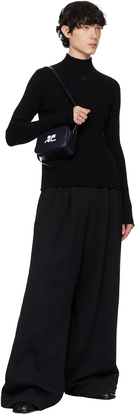 MAISON MARGIELA Vintage Leather Tabi Boots In Black