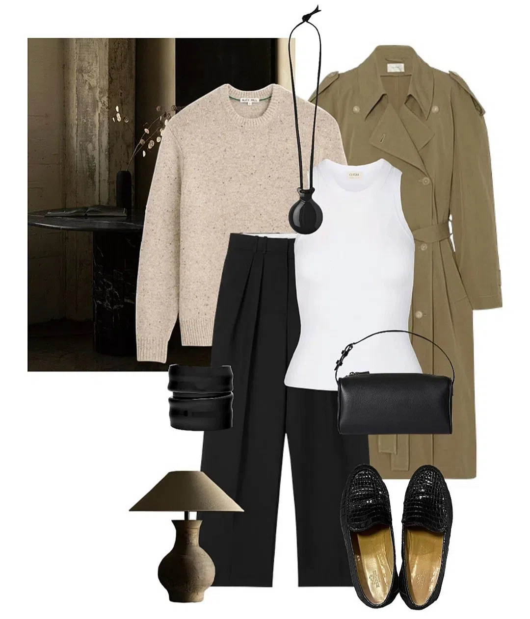 SEBAGO Black Leather Moccasin