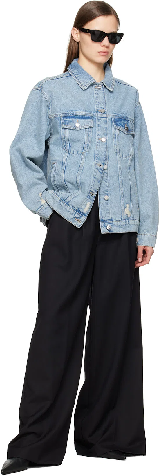 ANINE BING Rory Denim Jacket In Blue