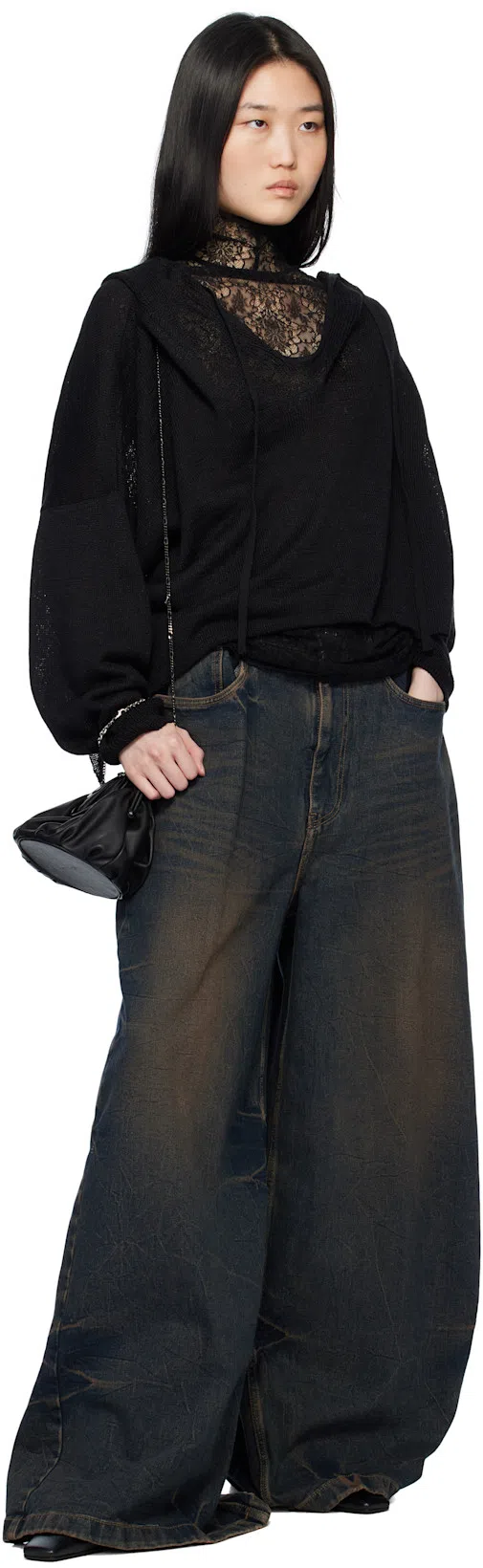 BOTTEGA VENETA Lewis Banzai Leather Loafer Pumps In Black