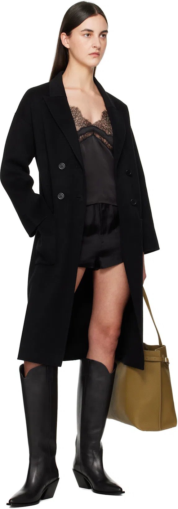 ANINE BING Tall Tania Boot In Black