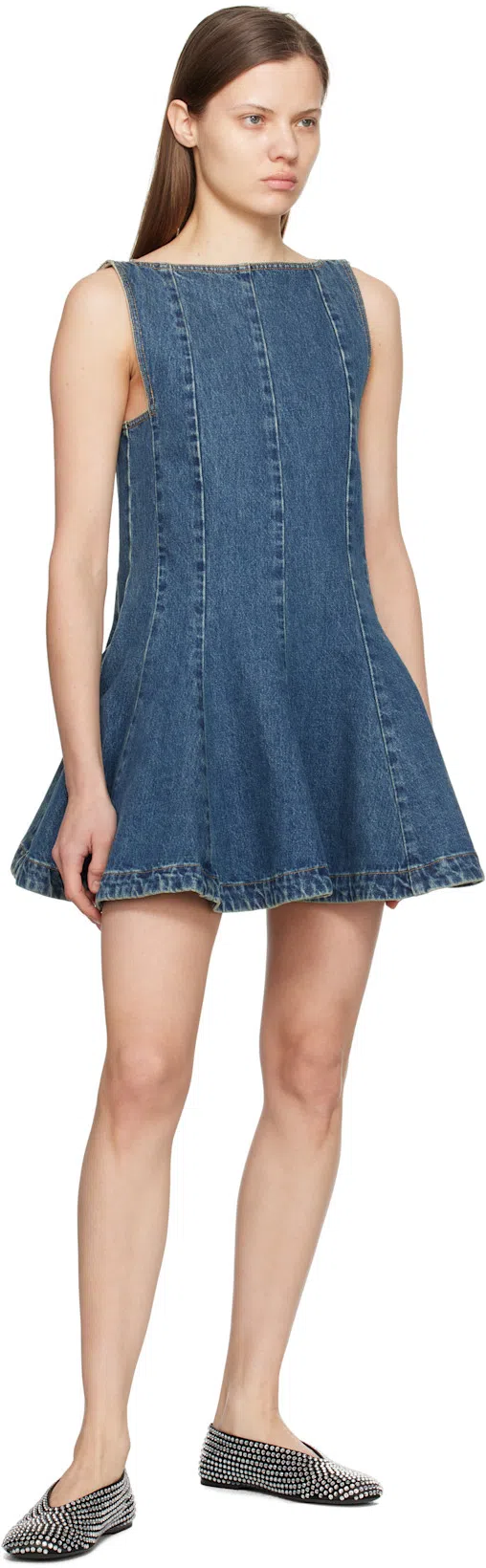 KHAITE Marcy Crystal-embellished Satin Ballet Flats In Black