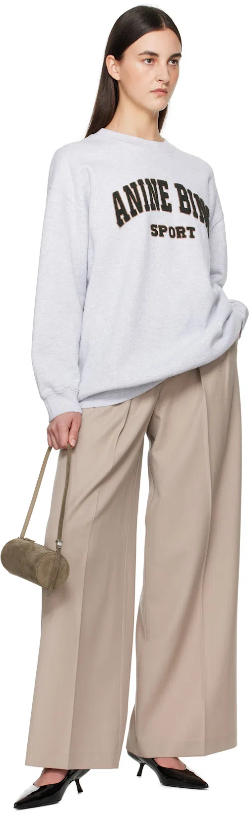 ANINE BING 50mm Hilda Pumps In Black