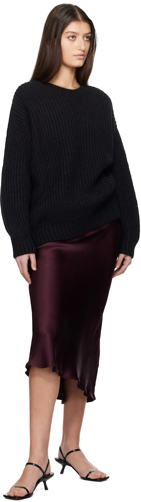 ANINE BING Sydney Crew-neck Jumper In Black