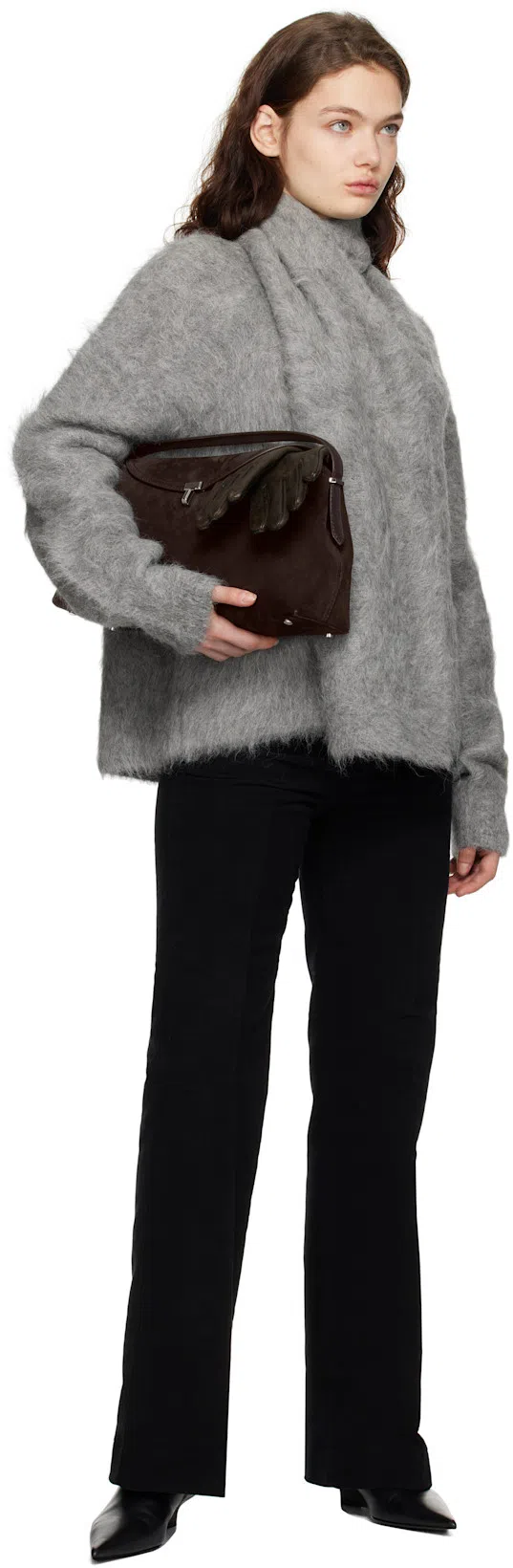 TOTÊME Sharp Leather Ankle Boots In Black