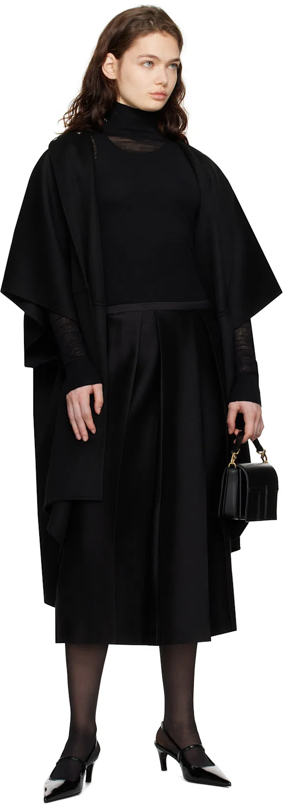 TOTÊME 'espera' Black U Neck Rib Tank Top