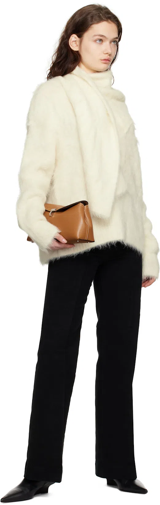 TOTÊME Sharp Leather Ankle Boots In Black