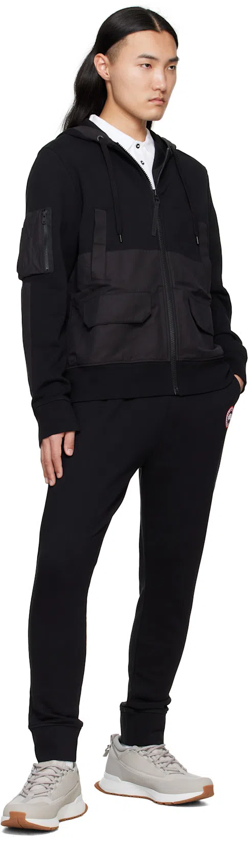 CANADA GOOSE Black Cotton Sweatpants