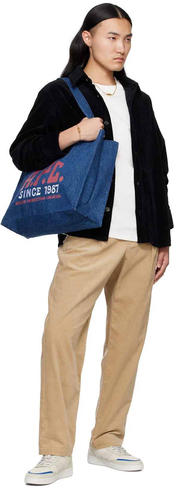 APC A.p.c. Raymond T Shirt With Embroidered Logo In White