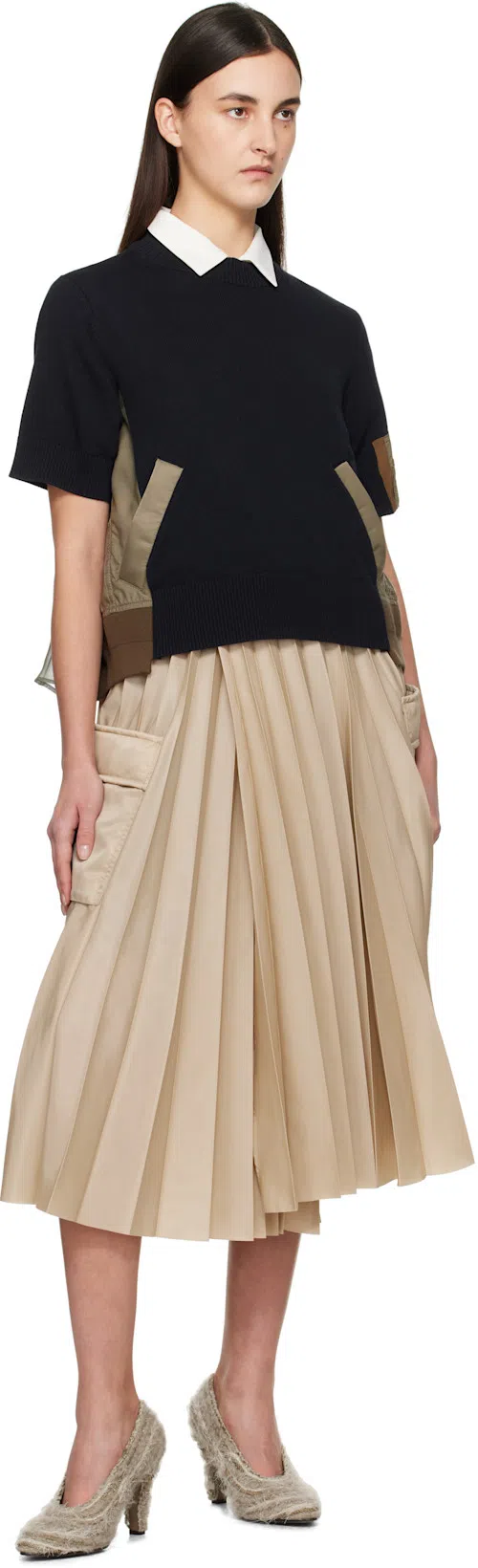 THE ROW Prudens Fuzzy Fabric Pumps In Lama