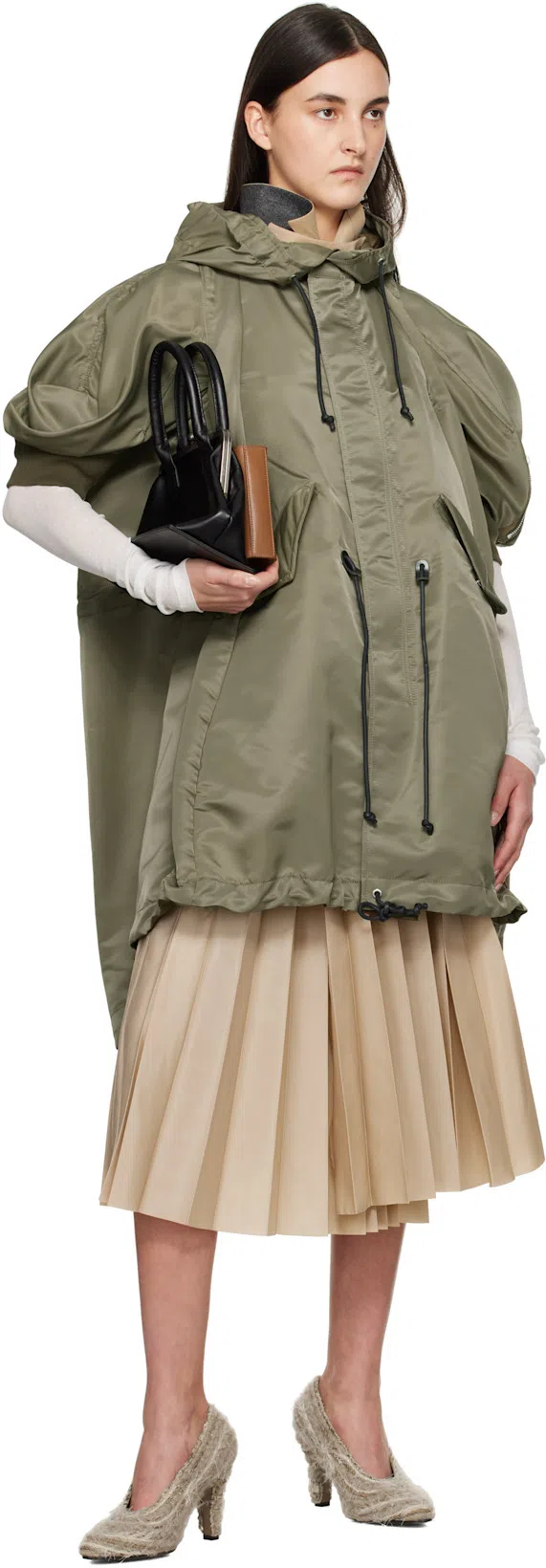 THE ROW Prudens Fuzzy Fabric Pumps In Lama