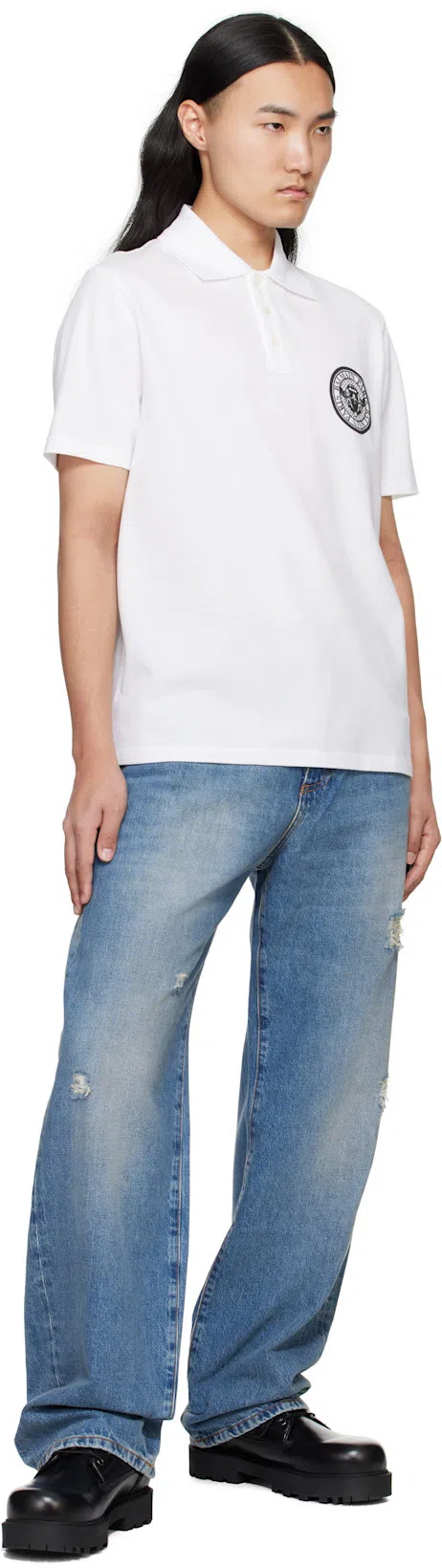 BALMAIN Blue Straight Fit Jeans