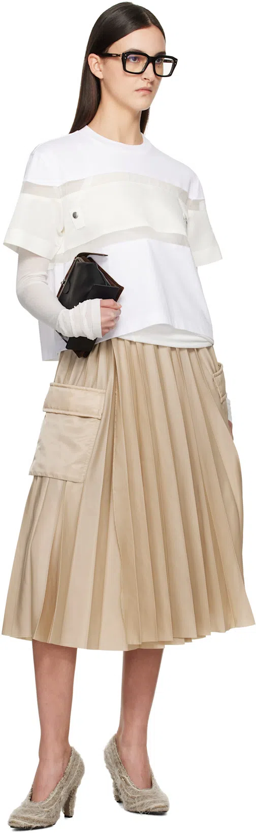 THE ROW Prudens Fuzzy Fabric Pumps In Lama