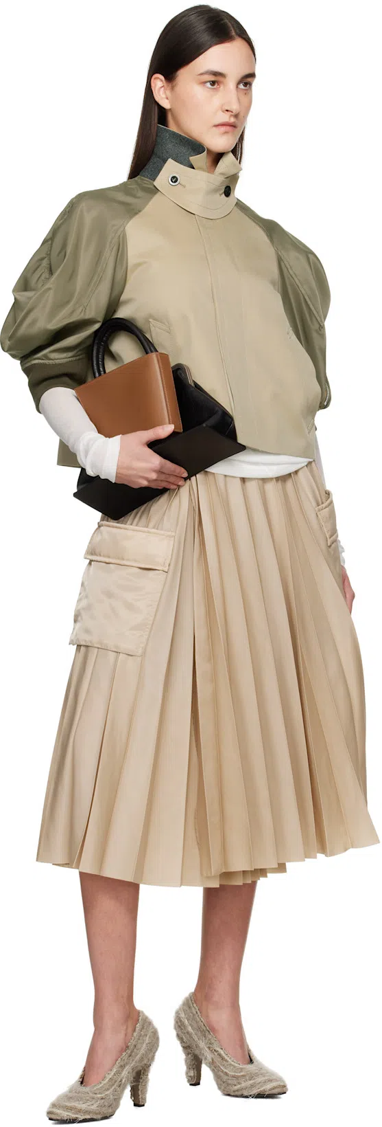 THE ROW Prudens Fuzzy Fabric Pumps In Lama