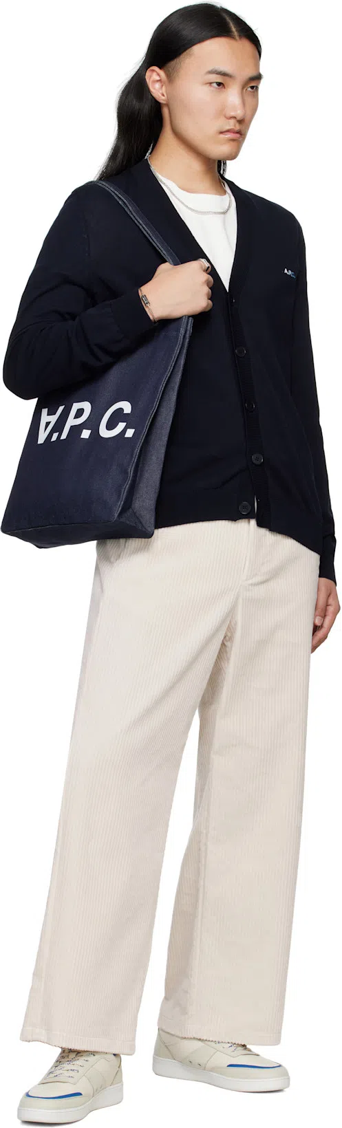 APC A.p.c. Raymond T Shirt With Embroidered Logo In White