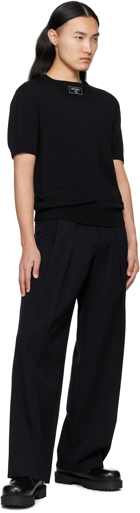 GIVENCHY Black Leather Chelsea Boots In 001-black