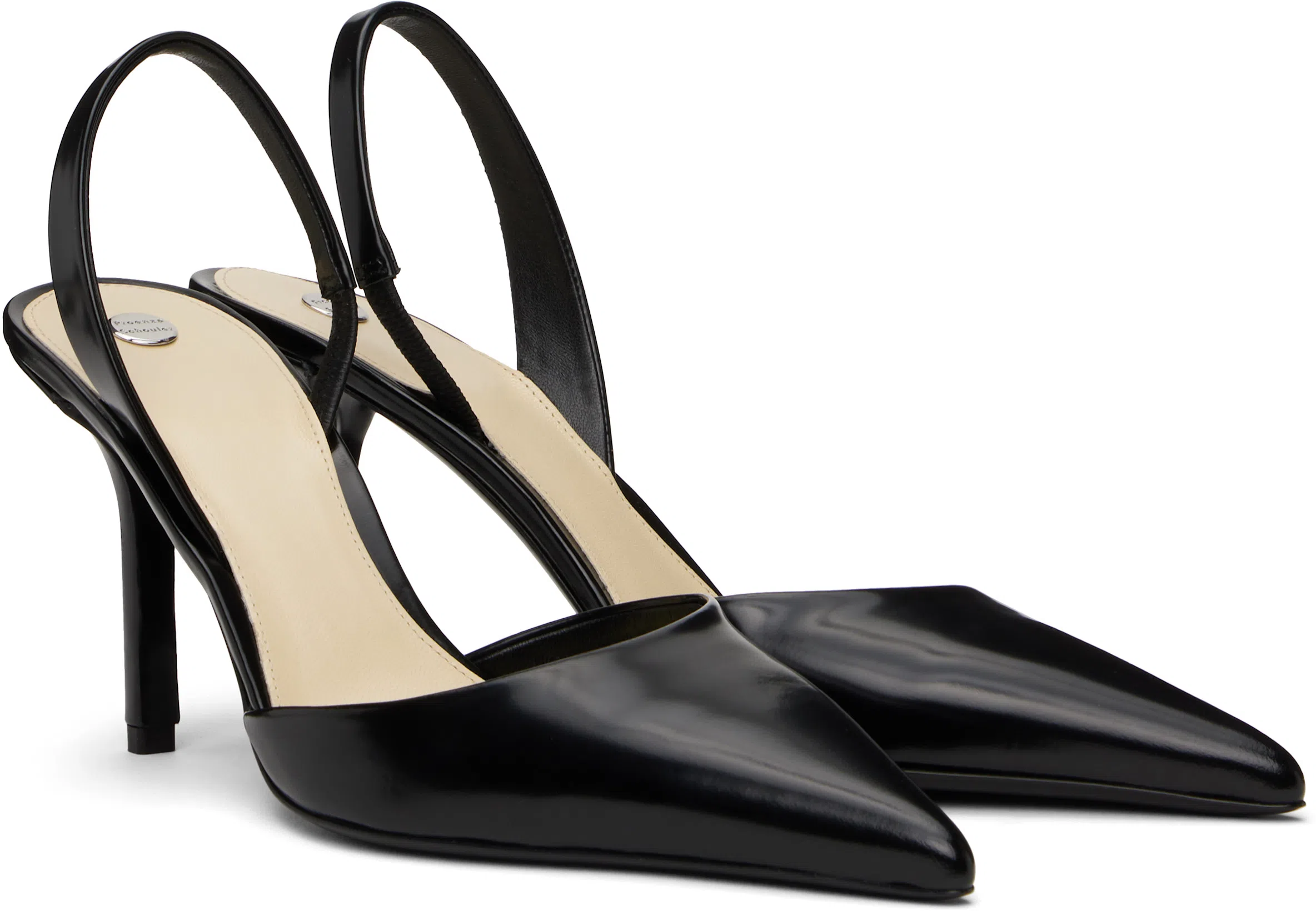 PROENZA SCHOULER Slash Slingback Pumps In Black