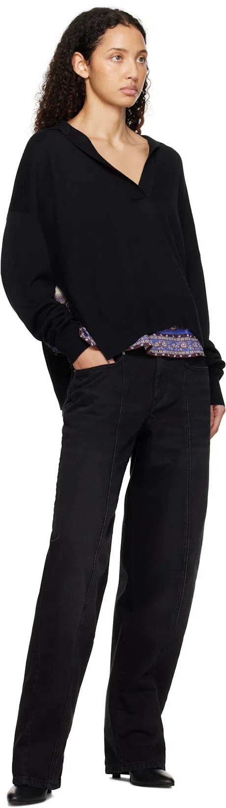 THE ROW Black Prudens Boots In Blk Black