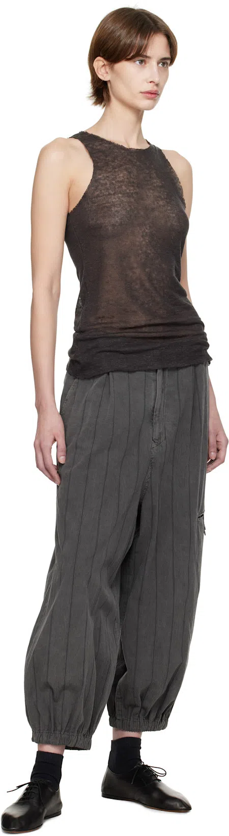 THE ROW Woman Lace-up Shoes Black Size 7.5 Leather