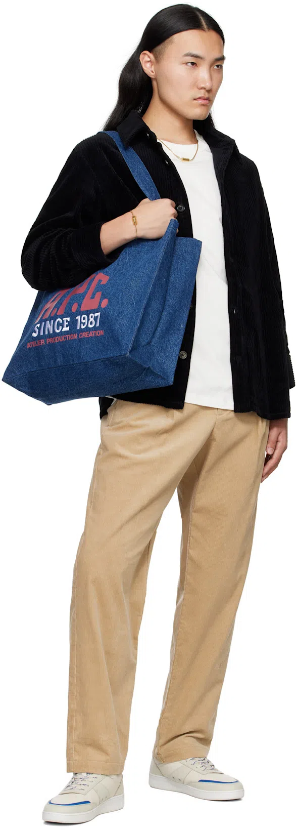 APC A.p.c. Raymond T Shirt With Embroidered Logo In White