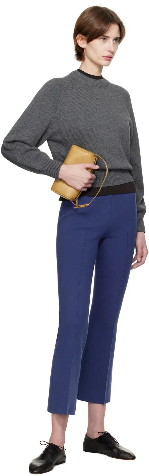 THE ROW Woman Lace-up Shoes Black Size 7.5 Leather