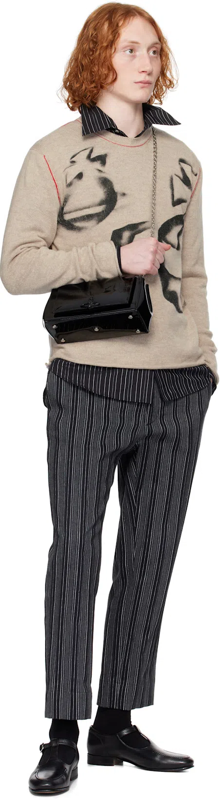 VIVIENNE WESTWOOD Black Medium Hazel Bag In Aw24-n404