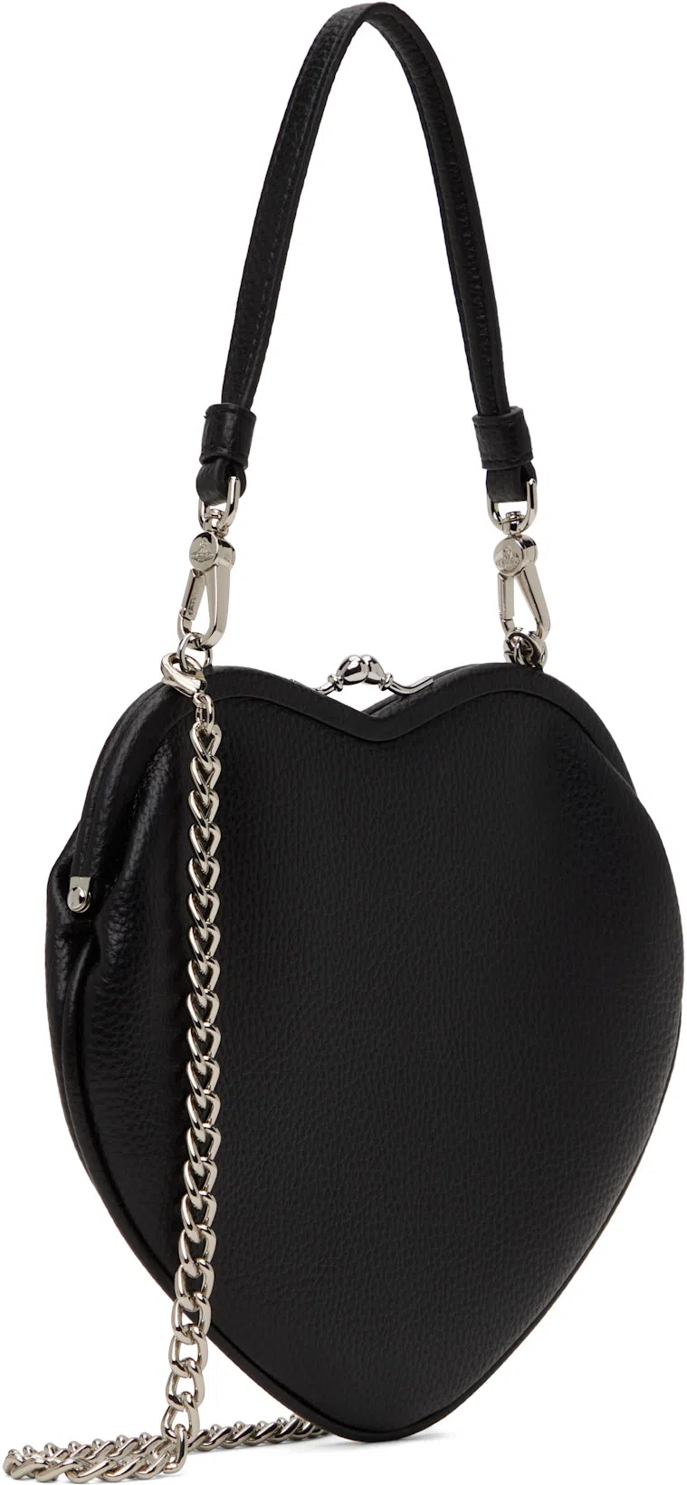 VIVIENNE WESTWOOD Womens Black Belle Heart Leather Purse In N403 Black